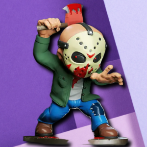 Chibi Jason Voorhees Horror Movie Fan Art Miniature Desk Collectible