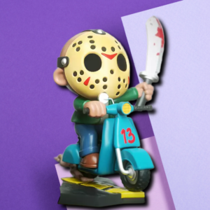 Chibi Jason Voorhees on Scooter Horror Collectible Figurine