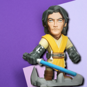 Jedi Knight Action Figure – Stylized Collectible Desk Statue & Gaming Miniature