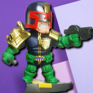 Judge Dredd Chibi Stylized Collectible Figure | 3D Printed Desk Decor
