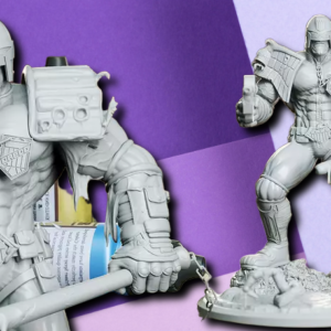 Judge Dredd 3D Printed Statue – Highly Detailed Comic Book Collector's Miniature