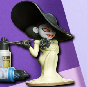 Resident Evil Lady Dimitrescu Stylized Chibi Resin Figurine – 3D Printed Collectible Desk Decor