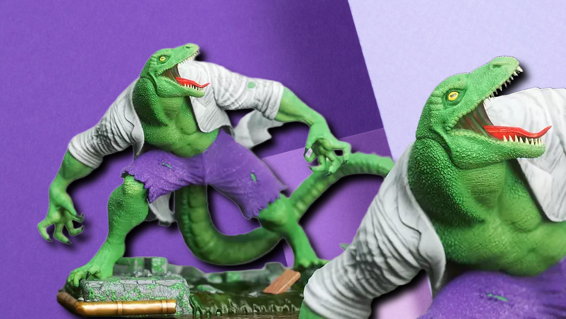 The Lizard Marvel Villain 3D Printed Statue – Highly Detailed Comic Book Collector Figure