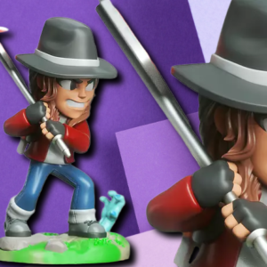 Stylized Slasher Hunter 3D Printed Miniature – Premium Horror Gaming Figurine