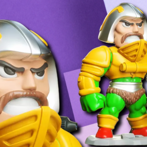 Retro-Style Warrior Miniature: Classic Hero Desk Figurine and RPG Hero
