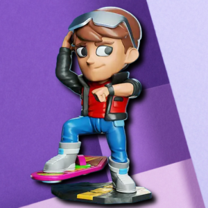 Marty McFly Hoverboard Stylized Vinyl Art Figure - Back to the Future Collectible