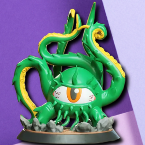 Tentacled Beholder Monster Miniature – Hand-Painted Fantasy Gaming Figurine for D&D and Desk Display