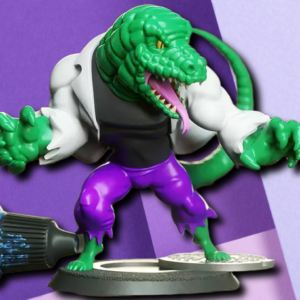 Custom Lizard Mutant Villain 3D Printed Miniature - Tabletop Gaming & Collector Figure
