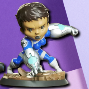 Custom Chibi Sci-Fi Heroine 3D Printed Gaming Miniature