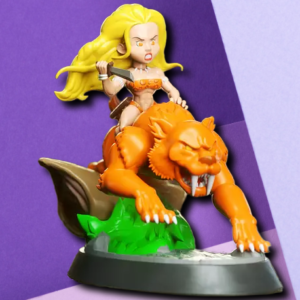 Barbaric Warrior Rider Resin Miniature | Fantasy Tabletop Gaming Figure