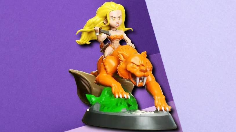 Barbaric Warrior Rider Resin Miniature | Fantasy Tabletop Gaming Figure