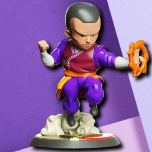 Chibi Martial Arts Master 3D Printed Statue | Custom Gaming Miniature & Desk Figurine