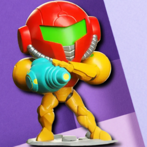 Samus Aran Chibi Figurine - Metroid Inspired 3D Printed Desk Statue