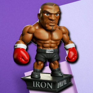 Iron Mike Tyson Chibi Boxing Statue – Premium 3D Printed Collector’s Figure