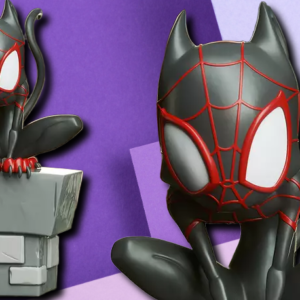 Spider-Cat Miles Morales Statue | Custom 3D Printed Superhero Collectible
