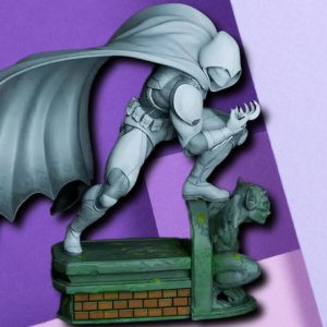Moon Knight Gargoyle Vigilante 3D Printed Statue – Premium Superhero Collectible