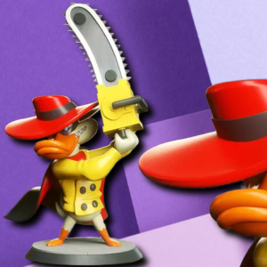Action Duck Vigilante Figurine – Custom 3D Printed Desk Toy and Gamer Gift