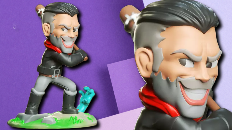 Survivor Zombie Hunter 3D Printed Figurine | Stylized Survival Gaming Statue