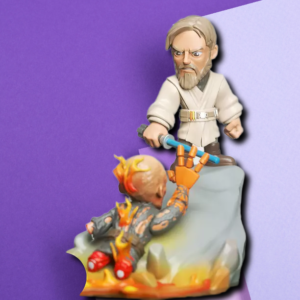 Obi-Wan vs. Anakin High Ground Diorama - 3D Printed Star Wars Collectible Figure