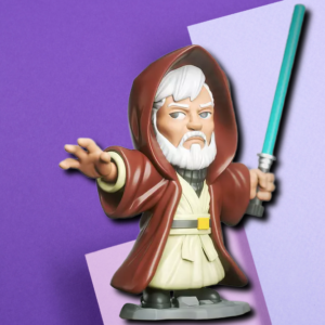 Obi-Wan Kenobi Jedi Master Stylized 3D Printed Figurine