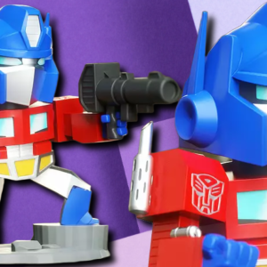 Chibi Optimus Prime 3D Printed Statue – Stylized Transformers Collectible Desktop Figure