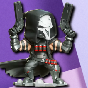 Overwatch Reaper Chibi Figure - Highly Detailed Gaming Desk Statue