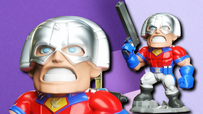 Peacemaker Chibi-Style Collectible 3D Printed Figure