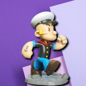 Classic Popeye the Sailor Man Collectible 3D Printed Figurine