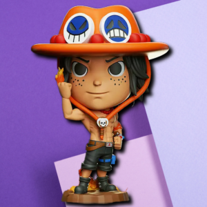 One Piece Portgas D. Ace Chibi Statue: Premium Anime Collector Figure