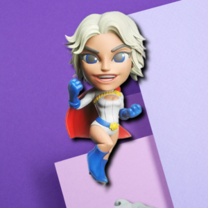 Power Girl Chibi Stylized 3D Printable Figurine | Superhero Desk Collectible