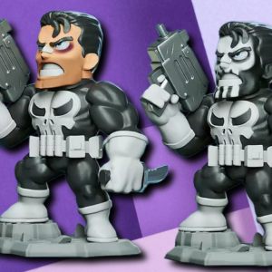 Chibi Punisher 3D Printed Figurine - Stylized Marvel Desktop Collectible