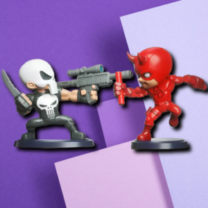 Marvel Punisher vs. Daredevil Stylized Collectible Action Figures