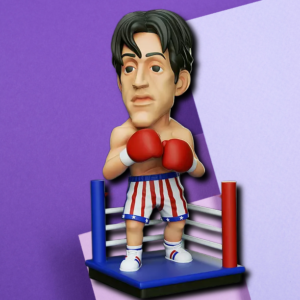 Rocky Balboa Boxing Champion Desk Figurine | Iconic Retro Sports Collectible