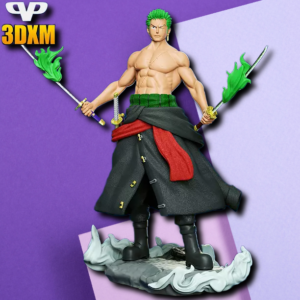 Roronoa Zoro One Piece High-Detail 3D Printed Statue | Anime Collector's Desk Display