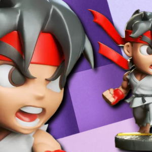 Chibi Ryu Street Fighter 3D Printed Statue - Stylized Gaming Collectible
