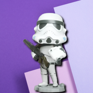 Star Wars Stormtrooper Stylized Collectible Figure | High-Quality 3D Printed Desk Decor
