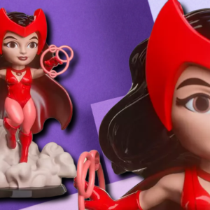 Scarlet Witch Chibi-Style 3D Printed Desk Statue and Collector Figure