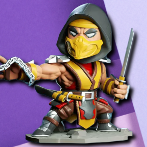 Scorpion Mortal Kombat Chibi Collectible Figure - Premium 3D Printed Desk Decor