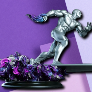 Silver Surfer Cosmic Rider High-Detail 3D Printed Statue & Collector Figurine