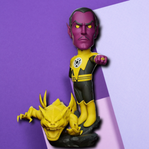 Sinestro & Yellow Lantern Construct 3D Printed Statue – DC Comics Collector's Display
