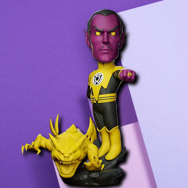 Sinestro & Yellow Lantern Construct 3D Printed Statue – DC Comics Collector's Display