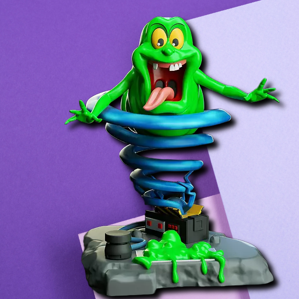 Slimer Ghostbusters 3D Printed Statue – High-Quality Desk Collectible