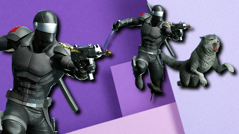 Snake Eyes & Timber 3D Printed Miniature Set: G.I. Joe Action Figure Display
