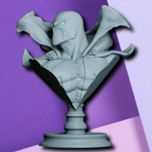 Spawn Bust 3D Printed Statue – High-Detail Comic Book Collector's Display Piece