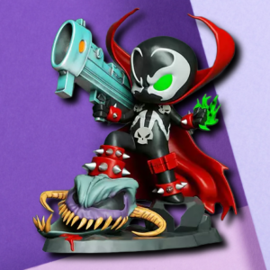 Chibi Spawn Collector Figurine - High-Detail Comic Hero Desk Statue
