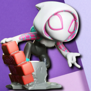 Spider-Gwen Ghost-Spider Premium 3D Printed Desk Statue & Gaming Miniature