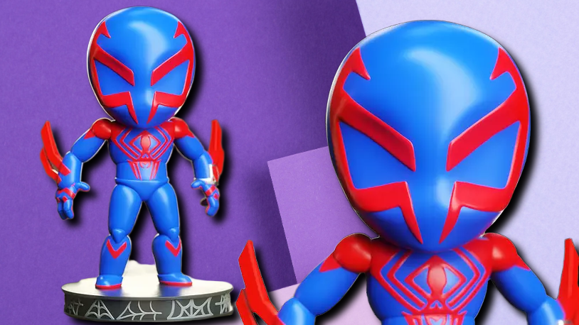 Spider-Man 2099 Chibi Figure - 3D Printed Desk Decor & Collector Toy