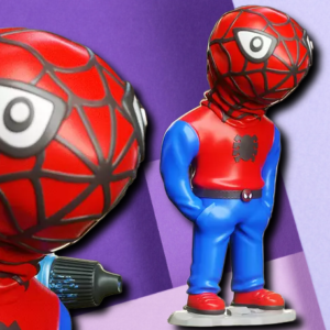Chibi Spidey Stylized Desktop Figurine | Unique Marvel Fan Collectible & 3D Printed Gift