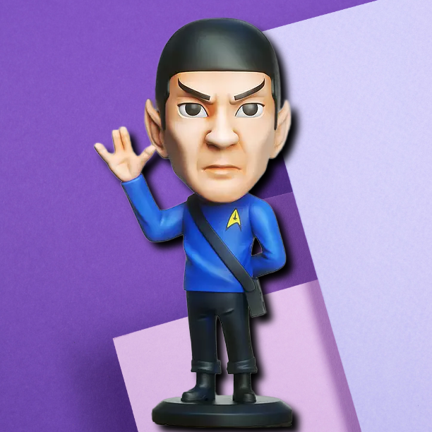 Star Trek Spock Chibi Style 3D Printed Desk Figure – Live Long and Prosper Collectible