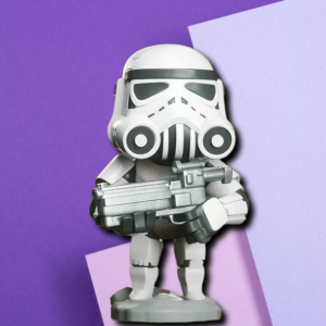 Star Wars Stormtrooper Chibi-Style 3D Printed Desk Statue